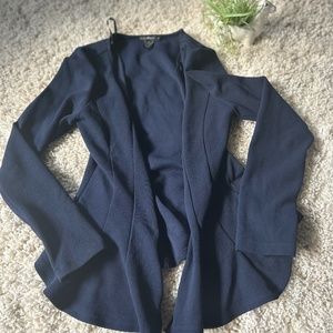 Finesse business like sleek casual dark blue soft professional  blazer c…